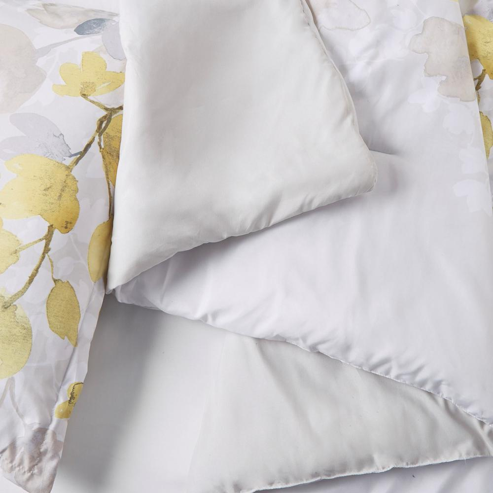 Comforter Set with Bed Sheets, 104x90, YellowDealsexpress.shopDealsexpress.shopBed Sheets, 104x90, YellowBreathe new life into your bedroom with this beautifully modern floral comforter set and bed sheets. A stunning yellow, white, and gray leaf print on ultra-soft micr