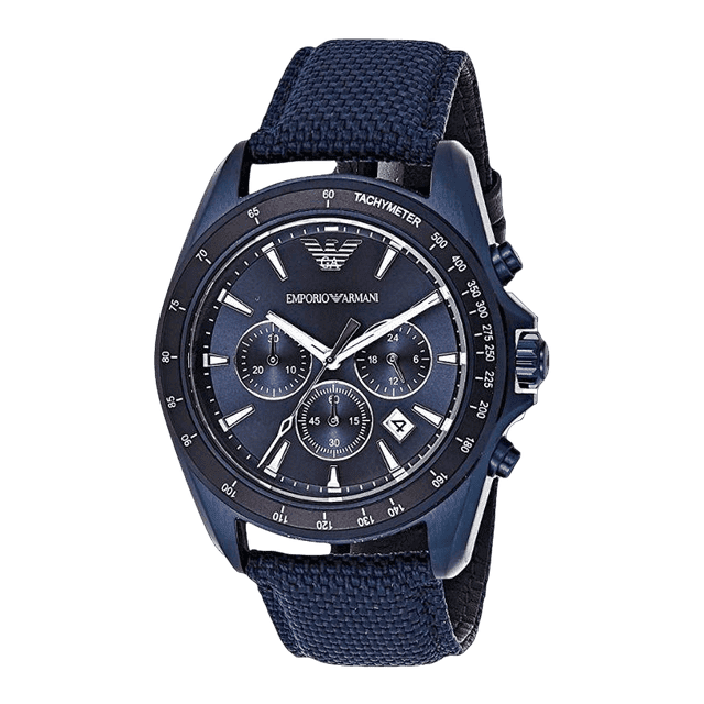 Emporio Armani Men's AR6132 Sport Blue Nylon Quartz WatchDealsexpress.shopDealsexpress.shopAR6132 Sport Blue Nylon Quartz WatchAbout this item
Movement: chronograph
Strap circumference: 200+/- 5mm
Quartz Movement
Case Diameter: 44mm
Water resistant to 50m (165ft: in general, suitabl