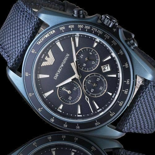 Emporio Armani Men's AR6132 Sport Blue Nylon Quartz WatchDealsexpress.shopDealsexpress.shopAR6132 Sport Blue Nylon Quartz WatchAbout this item
Movement: chronograph
Strap circumference: 200+/- 5mm
Quartz Movement
Case Diameter: 44mm
Water resistant to 50m (165ft: in general, suitabl