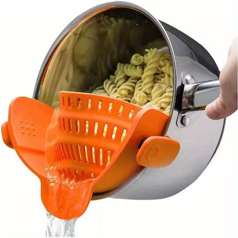 1pc Silicone Pot Strainer And Pasta Strainer, Adjustable Silicone ClipDobaDealsexpress.shopPasta Strainer, Adjustable Silicone ClipDetails