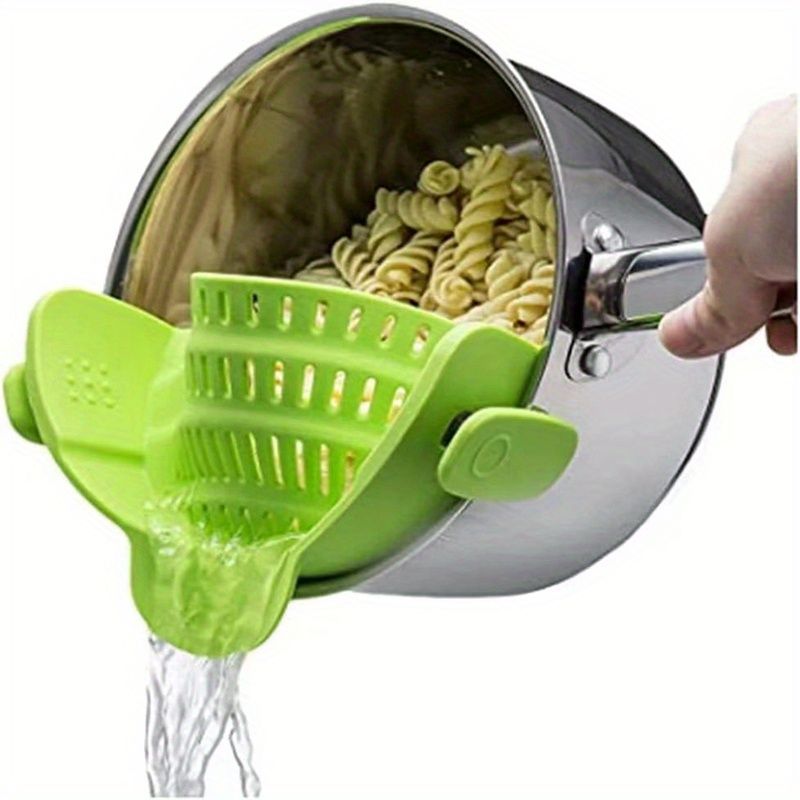 1pc Silicone Pot Strainer And Pasta Strainer, Adjustable Silicone ClipDobaDealsexpress.shopPasta Strainer, Adjustable Silicone ClipDetails