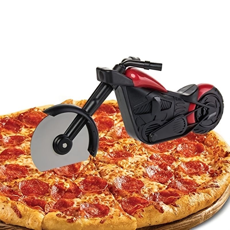 1pc Motorcycle Pizza Cutter; Stainless Steel Wheel Blade; Kitchen GadgDobaDealsexpress.shop1pc Motorcycle Pizza Cutter; Stainless Steel Wheel Blade; Kitchen Gadget PresentDetails