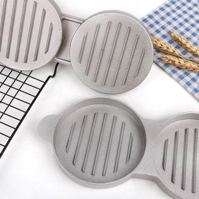 1 Set Of Aluminum Alloy Burger Machine; Round Non-stick Cook Patty BurDobaDealsexpress.shop-stick Cook Patty Burger Meat Beef Barbecue Burger Press; Patty Machine Mold; Kitchen GadgetsDetails
Describe:Product Name: Hamburger Meat PressMaterial: Thickened Aluminum AlloySize: 24*12*8.5CMScope Of Application: Pressed Hamburgers; Meat Patties; Rice Ba
