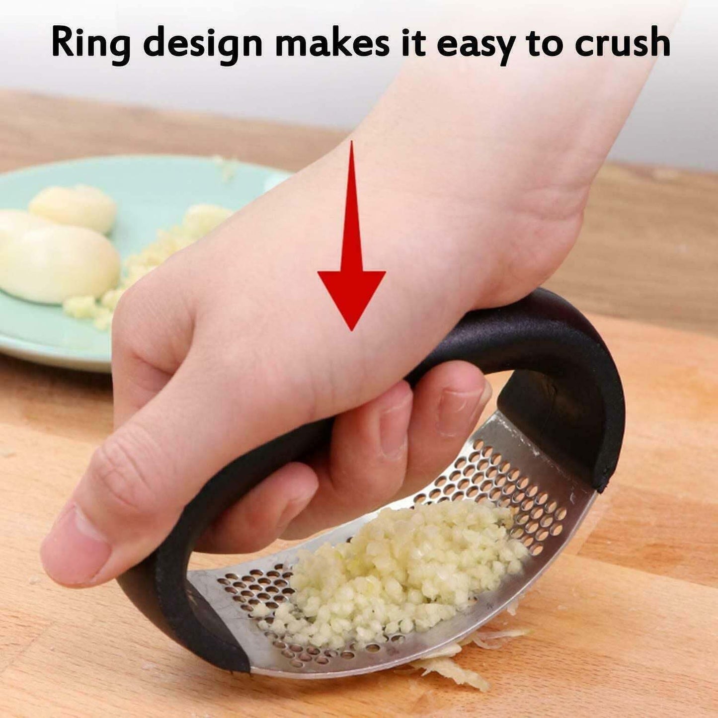 Anual Stainless Steel Garlic Press Manual Garlic Mincer Chopping GarliDobaDealsexpress.shopAnual Stainless Steel Garlic Press Manual Garlic Mincer Chopping Garlic Tools Curve Fruit Vegetable Tools Kitchen Gadgets Garlic Press Rocker Stainsteel Garlic Crusher Black PeelerDetails
EASY PRESS EASY CLEAN:The large; comfortable handles and ingenious design make squeezing a breeze; even for those with weaker grips or small hands.What's mor