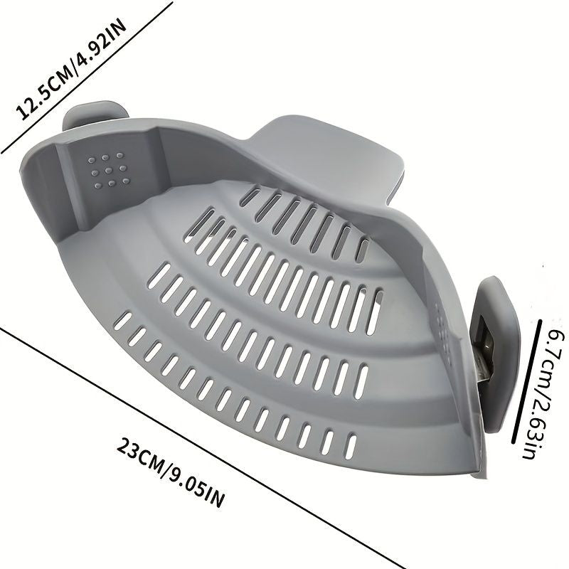 1pc Silicone Pot Strainer And Pasta Strainer, Adjustable Silicone ClipDobaDealsexpress.shopPasta Strainer, Adjustable Silicone ClipDetails