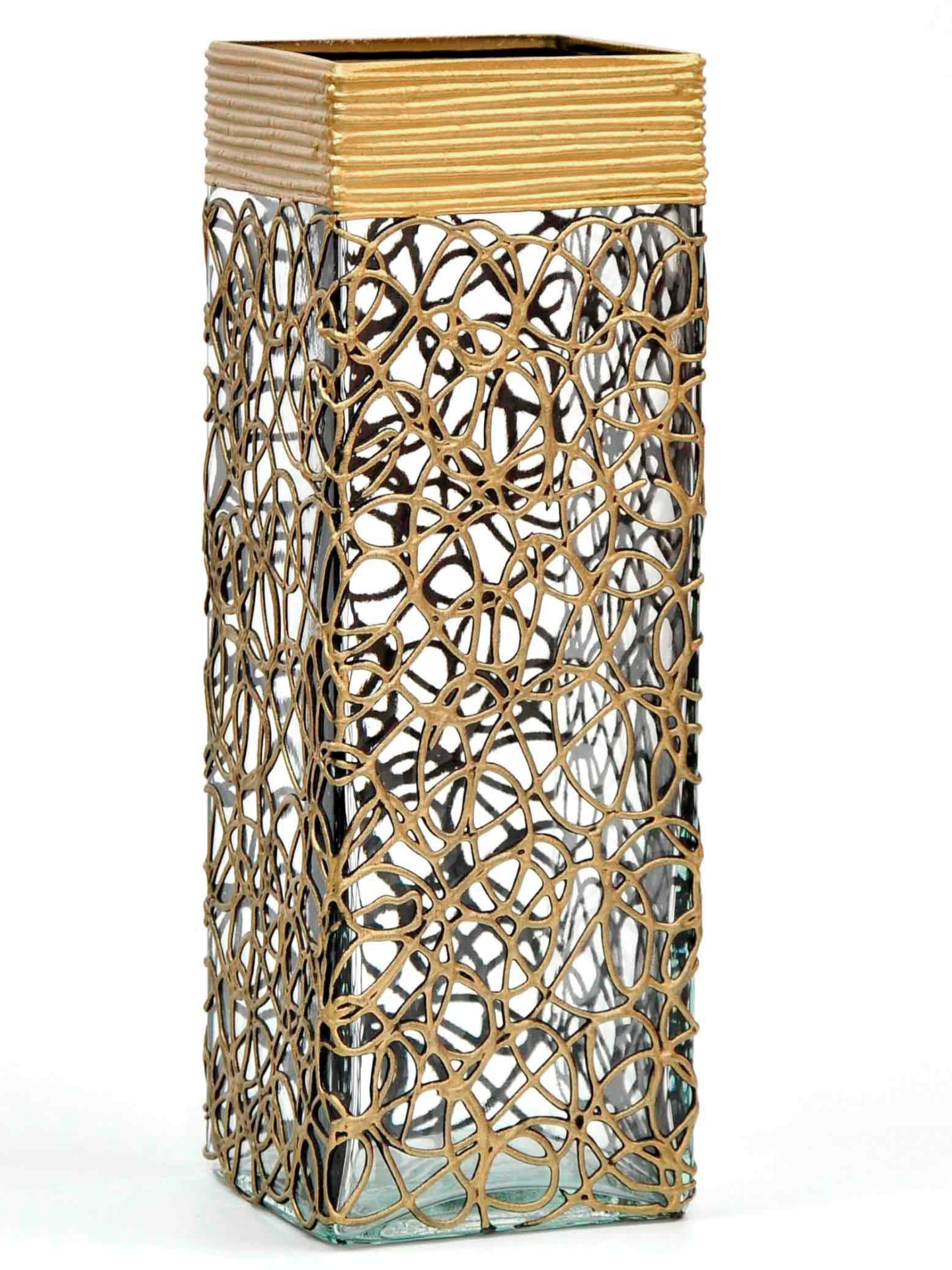 Gold Glass Vase | Square vase | Art Decorated Glass Vase for flowers |Dealsexpress.shopDealsexpress.shopArt Decorated Glass VaseOur vases are:
HAND PAINTED: each of our vases is painted by a professional artist in a personal unique manner and never repeated twice.
HIGH QUALITY MATERIALS: our