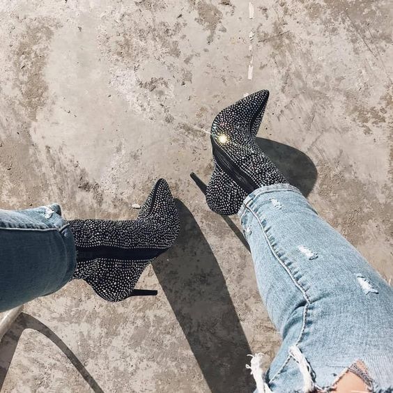 Women's Plus Size Ankle BootsDealsexpress.shopDealsexpress.shopSize Ankle BootsSpecifications:Item Type: BootsBoot Type: Chelsea BootsHeel Type: Thin HeelsUpper Material: Flock
Shaft Material: Flock
Boot Height: Ankle
Heel Height: Super Hig