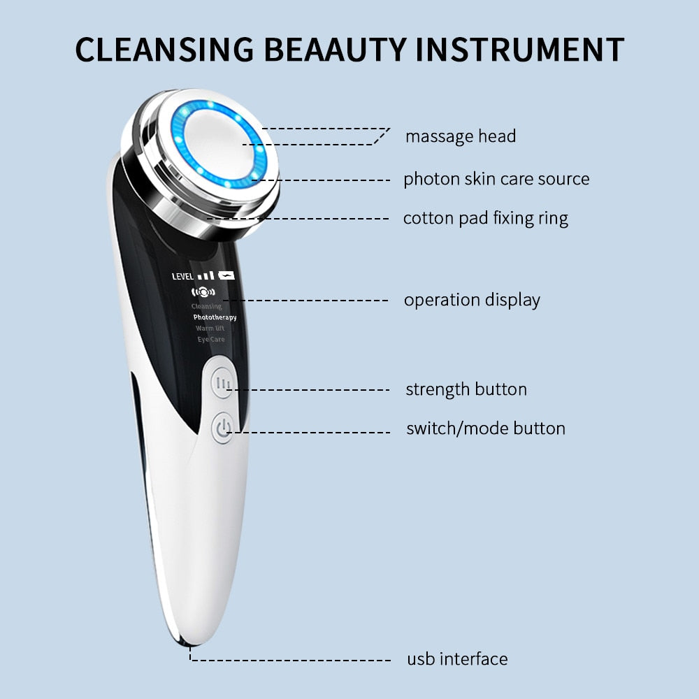 Ultrasonic Skin Scrubber Kit EMS LED Facial MassagerDealsexpress.shopDealsexpress.shopUltrasonic Skin Scrubber Kit EMS LED Facial MassagerUltrasonic Skin Scrubber Blackhead Remove Deep Face Cleaning Machine Facial Whitening Lifting Dirt Wrinkles Spots ReduceFeatures:This item combines two skin care tre