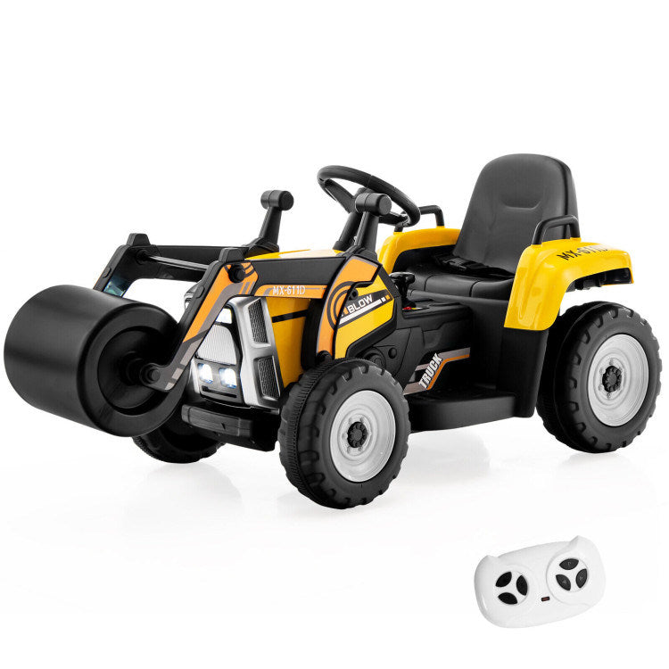 12V Kids Ride on Road Roller with 2.4G Remote ControlDobaDealsexpress.shop12V Kids RideHighlights
Realistic Road Roller for Pretend Play: Designed with an adjustable arm and flexible drum roller, the kids ride on road roller not only brings kids drivin