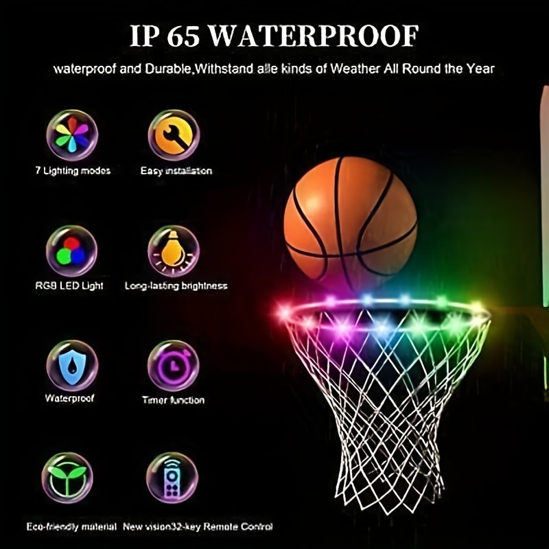 1pc LED Basketball Hoop Light, Remote Control Waterproof Basketball RiDobaDealsexpress.shop1pc LED Basketball Hoop Light, Remote Control Waterproof Basketball Rim LightsDetails