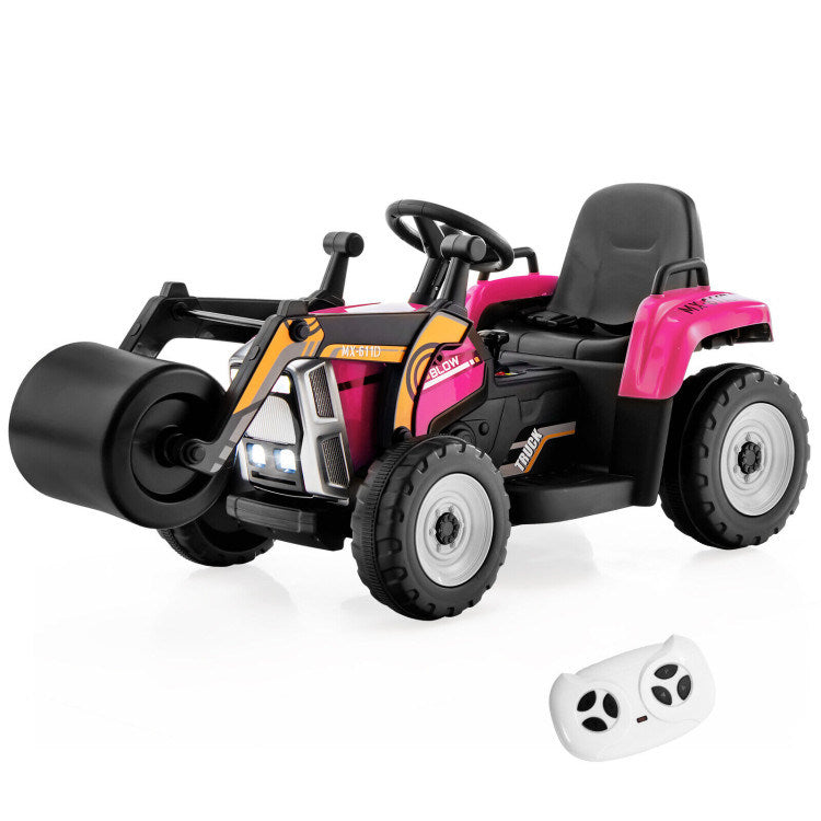 12V Kids Ride on Road Roller with 2.4G Remote ControlDobaDealsexpress.shop12V Kids RideHighlights
Realistic Road Roller for Pretend Play: Designed with an adjustable arm and flexible drum roller, the kids ride on road roller not only brings kids drivin