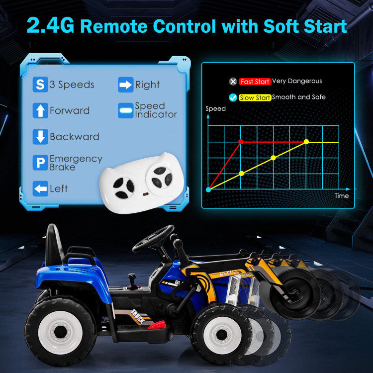12V Kids Ride on Road Roller with 2.4G Remote ControlDobaDealsexpress.shop12V Kids RideHighlights
Realistic Road Roller for Pretend Play: Designed with an adjustable arm and flexible drum roller, the kids ride on road roller not only brings kids drivin