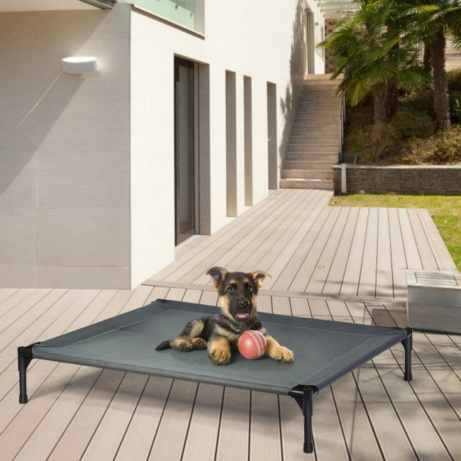 Portable Elevated Outdoor Pet Bed with Removable Canopy ShadeDobaDealsexpress.shopPortable Elevated Outdoor Pet BedHighlights
High-quality Materials and Stable Structure: The dog bed is made of high-quality iron pipes, which prevents rust and corrosion. With 4 non-slip feet, this