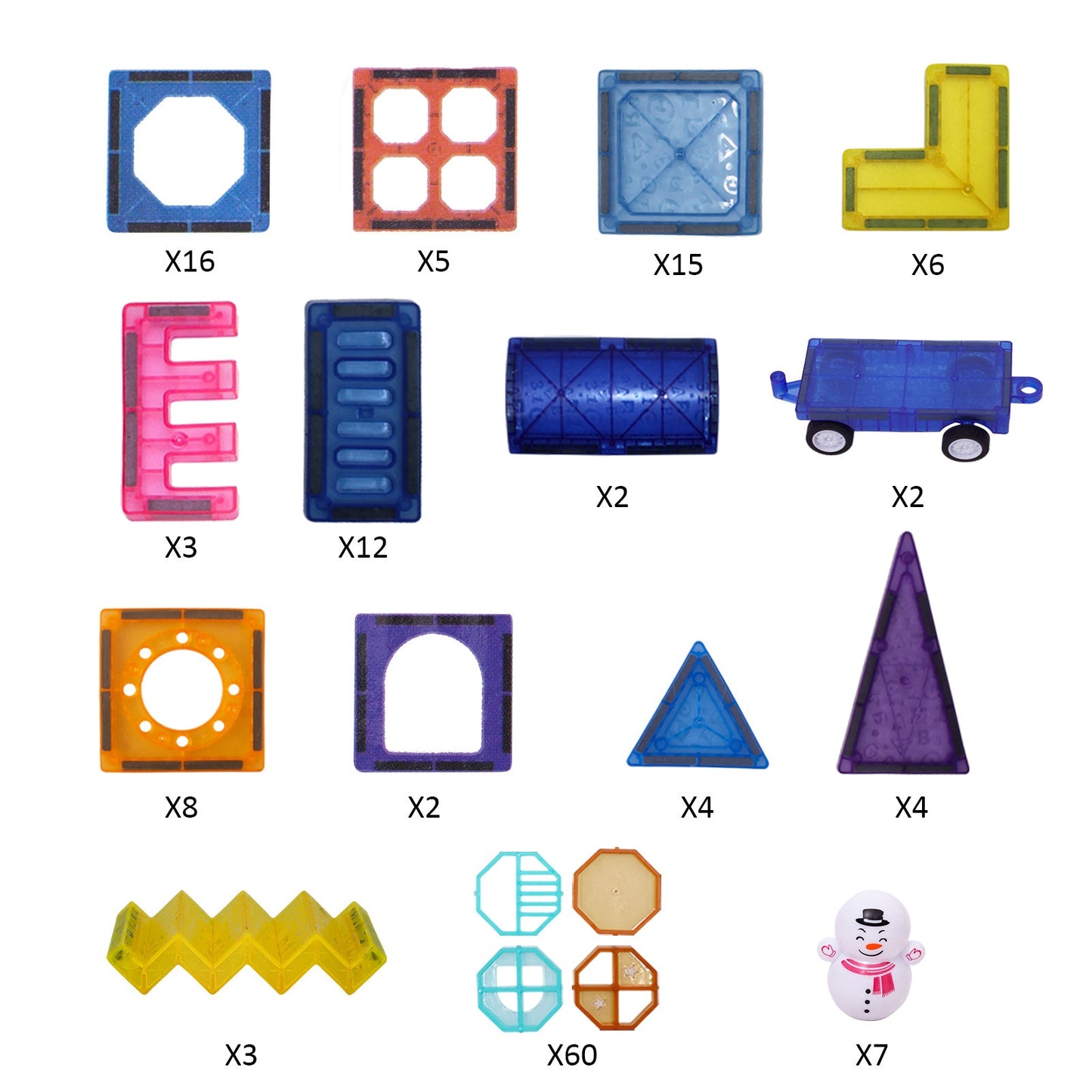 149 Pcs Magnetic Building Tiles Set for Kids with 2 Cars -Stronger 3D DobaDealsexpress.shop2 Cars -Stronger 3D Magnetic Building Blocks -Colorful STEM Magnetic Toys Develop Motor Skills & CreativityHighlights
Improve creativity - Children can create unlimited possibilities in the process of playing with magnetic blocks, improve hands-on skills and creativity, a