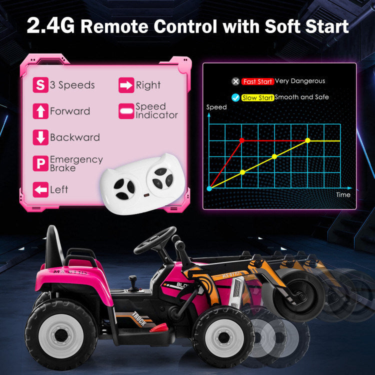 12V Kids Ride on Road Roller with 2.4G Remote ControlDobaDealsexpress.shop12V Kids RideHighlights
Realistic Road Roller for Pretend Play: Designed with an adjustable arm and flexible drum roller, the kids ride on road roller not only brings kids drivin