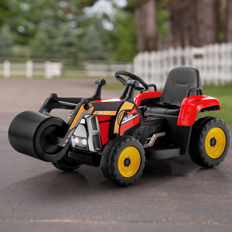 12V Kids Ride on Road Roller with 2.4G Remote ControlDobaDealsexpress.shop12V Kids RideHighlights
Realistic Road Roller for Pretend Play: Designed with an adjustable arm and flexible drum roller, the kids ride on road roller not only brings kids drivin