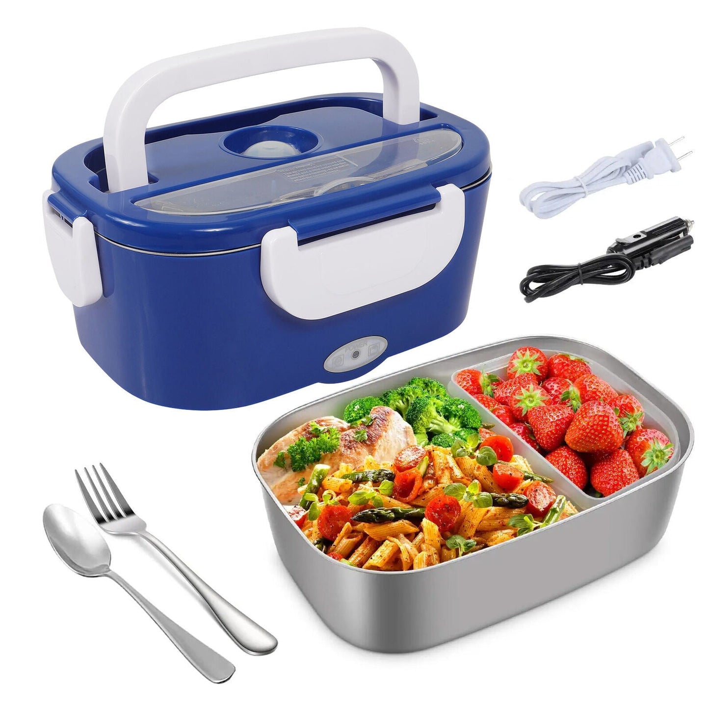 1.5L 110V/12V Electric Lunch Box Portable for Car Office Food Warmer HDobaDealsexpress.shop1Specification
Brand:BCBMALL
Details
Features:
Food Grade Material
The electric lunch box is made of food-grade PP plastic and 304 stainless steel; which is high-temp