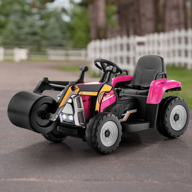 12V Kids Ride on Road Roller with 2.4G Remote ControlDobaDealsexpress.shop12V Kids RideHighlights
Realistic Road Roller for Pretend Play: Designed with an adjustable arm and flexible drum roller, the kids ride on road roller not only brings kids drivin