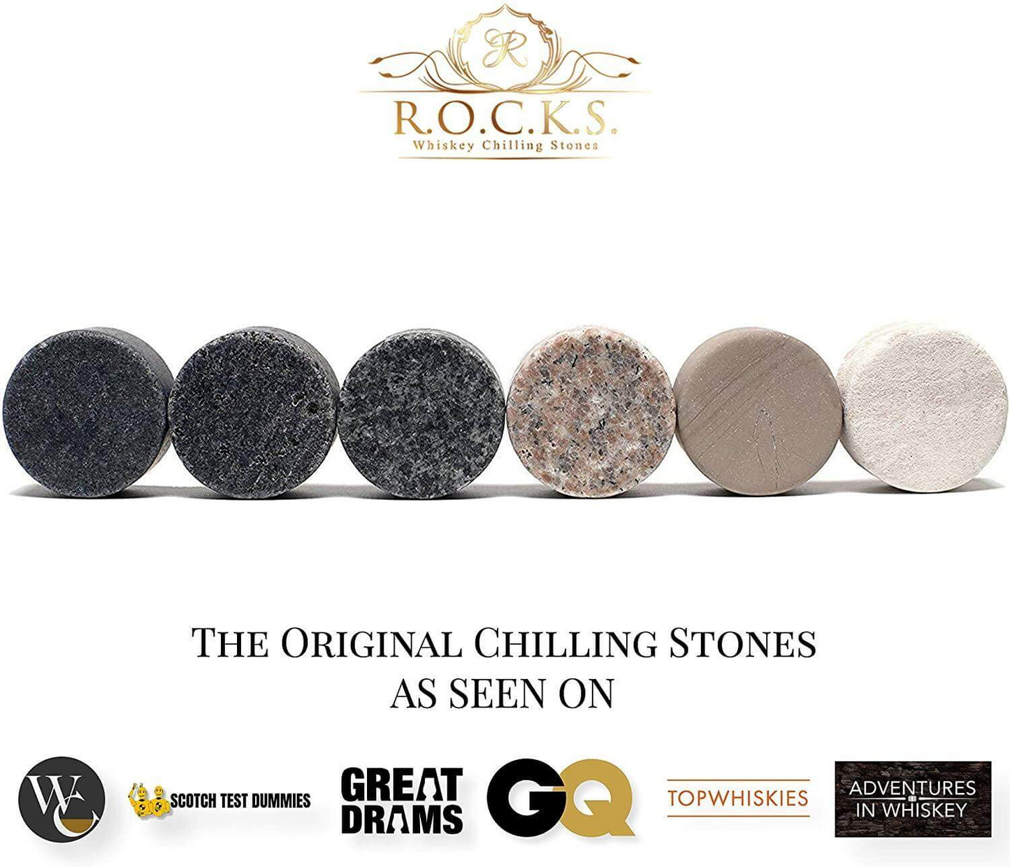 Whiskey Stones Gift Set with Cigar Cutter & Cigar AshtrayDealsexpress.shopDealsexpress.shopWhiskey Stones Gift Set✔️𝗧𝗛𝗘 𝗚𝗘𝗡𝗧𝗟𝗘𝗠𝗔𝗡’𝗦 𝗖𝗛𝗢𝗜𝗖𝗘 - Set Includes 6 x handcrafted FDA safe compliant granite round whiskey chilling stones (1.37" diameter &amp; 0.78" thick
