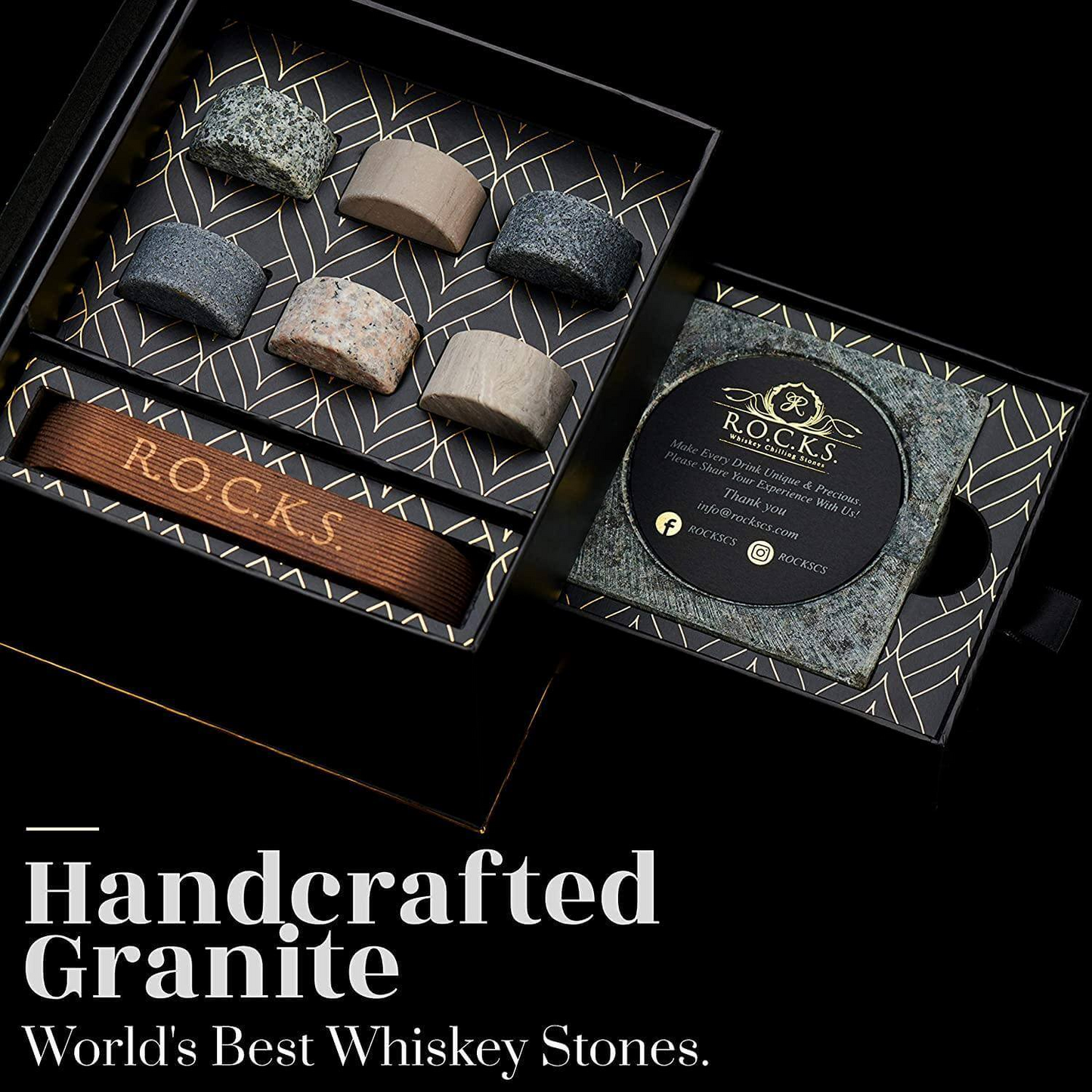 Whiskey Stones Gift Set with Cigar Cutter & Cigar AshtrayDealsexpress.shopDealsexpress.shopWhiskey Stones Gift Set✔️𝗧𝗛𝗘 𝗚𝗘𝗡𝗧𝗟𝗘𝗠𝗔𝗡’𝗦 𝗖𝗛𝗢𝗜𝗖𝗘 - Set Includes 6 x handcrafted FDA safe compliant granite round whiskey chilling stones (1.37" diameter &amp; 0.78" thick