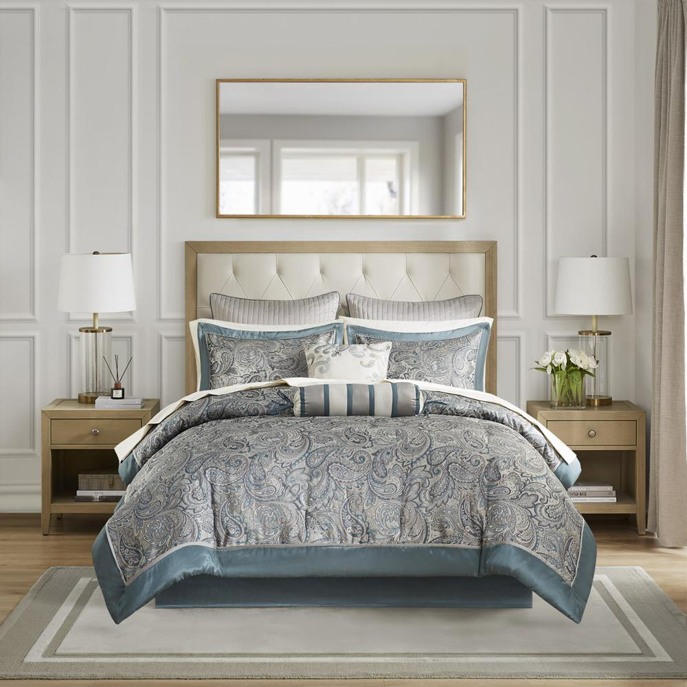 Aubrey 12 Piece Comforter Set with Cotton Bed SheetsDealsexpress.shopDealsexpress.shopAubrey 12 Piece Comforter SetPiece
Set includes comforter 2 matching shams 2 Euro shams 2 throw pillows 1 bed skirt 1 fitted sheetSpecifications:- Box 1 Height : 11.02- Packing Time (days) : 2- 