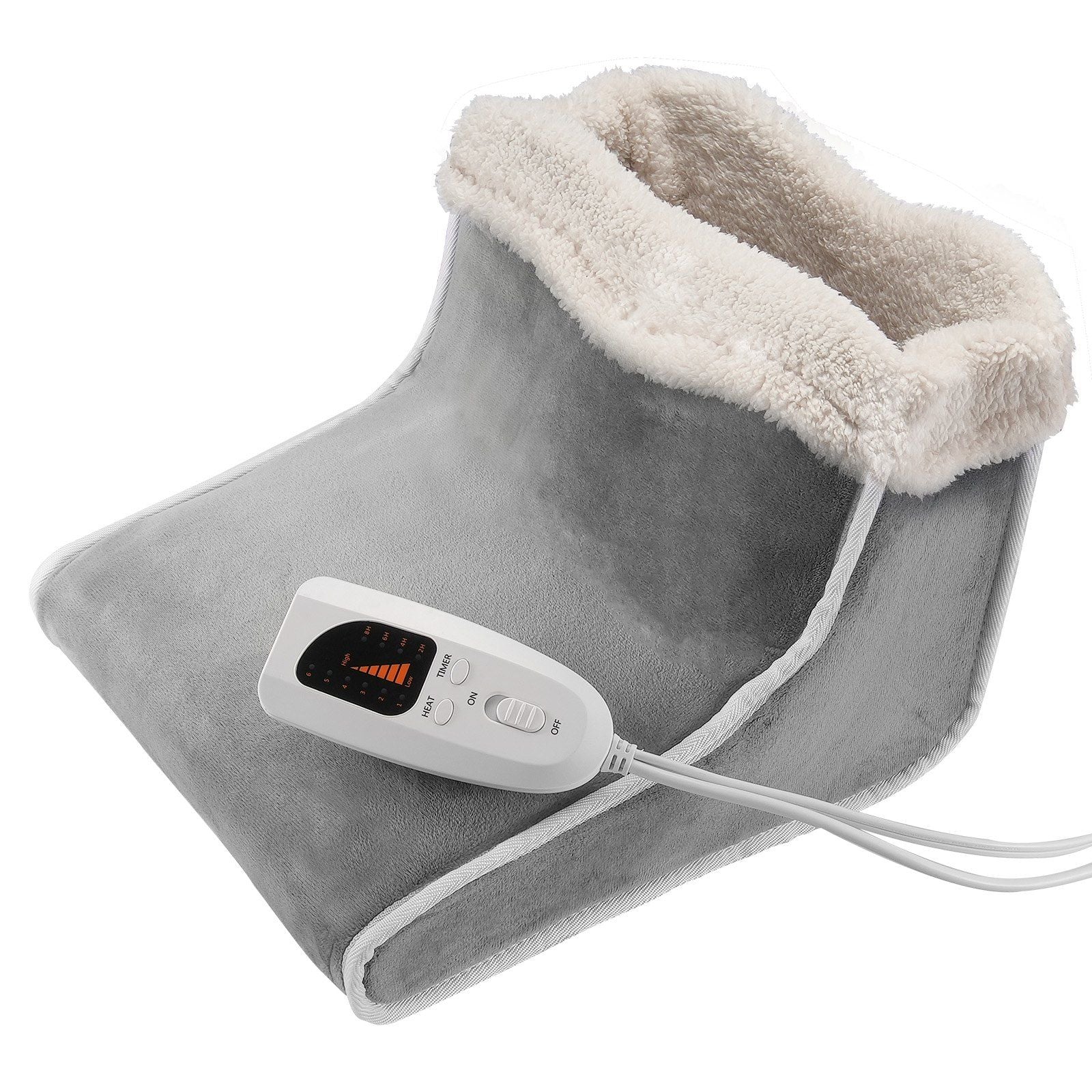 VEVOR Electric Foot Warmer 6-Level Heating Slippers Feet Warmer