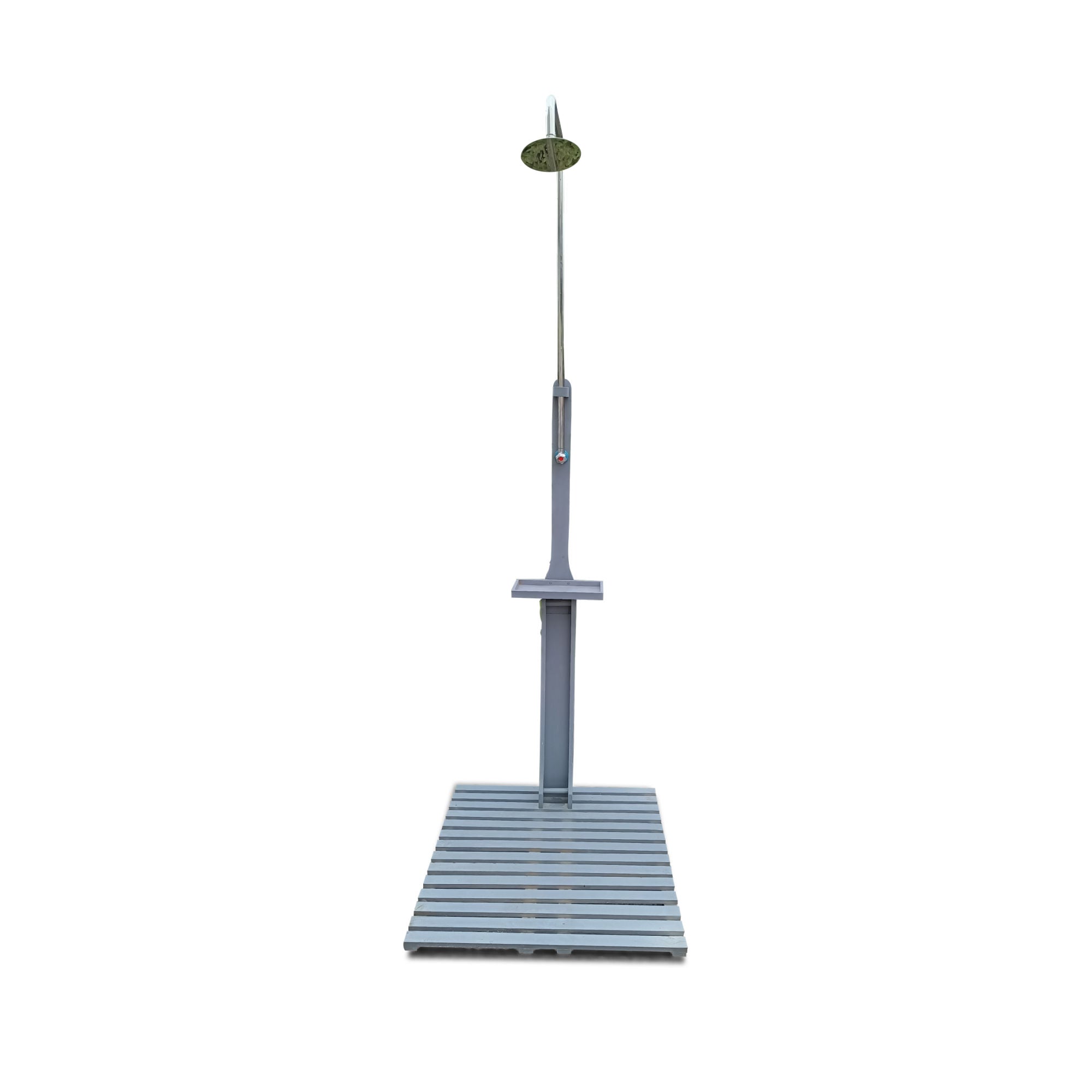 Outdoor Garden Pool Shower with Chassis Board, for Swimming Pool, PatiDobaDealsexpress.shopOutdoor Garden Pool ShowerSpecification
Main Color:Gray
Main Material:Solid Wood
Details
Product Features:
The wooden garden shower is ideal to provide cool in backyard, camping or after outd