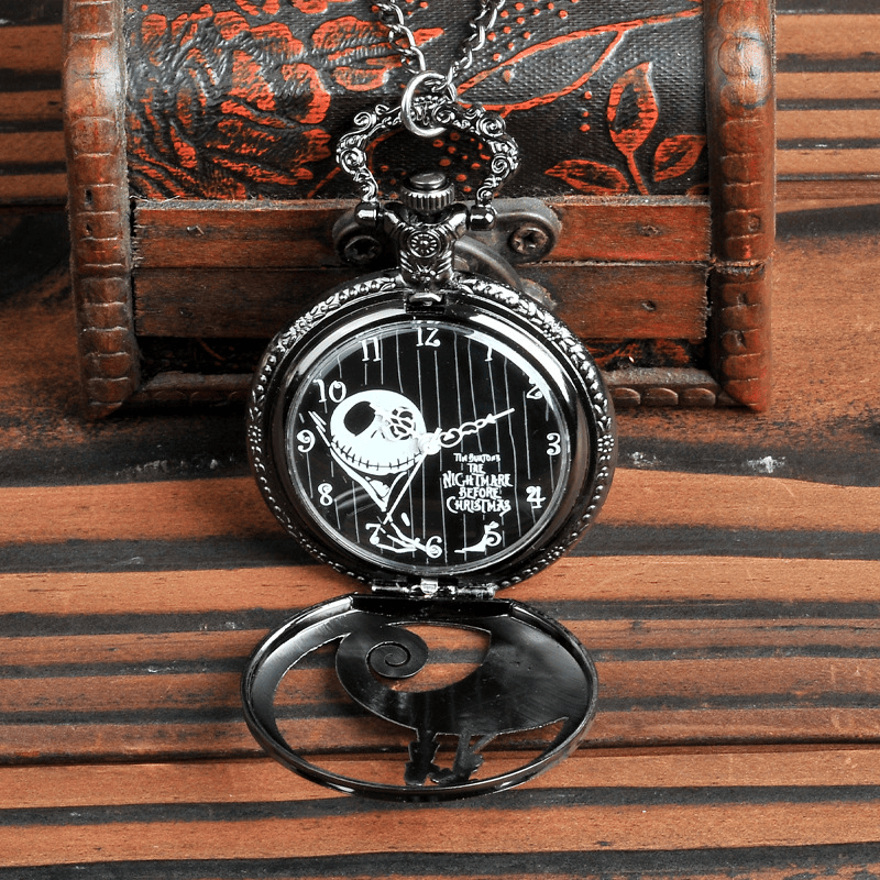 Design Christmas Bronze Quartz Pocket Watch With Necklace Chain WatcheDobaDealsexpress.shopDesign Christmas Bronze Quartz Pocket WatchDetails