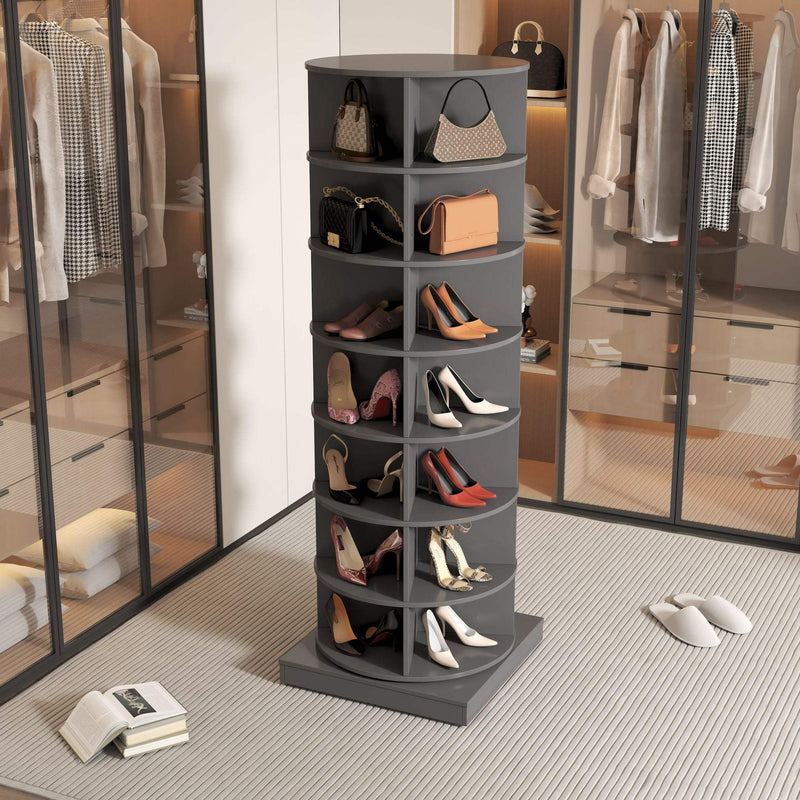 new 360 gray rotating shoe cabinet with 7 layers can accommodate up toDobaDealsexpress.shop360 gray rotating shoe cabinetSpecification
Main Color:Gray
Main Material:Particle Board+MDF
Details
Product Features:
The circular design does not occupy too much family space
The rotatable desi