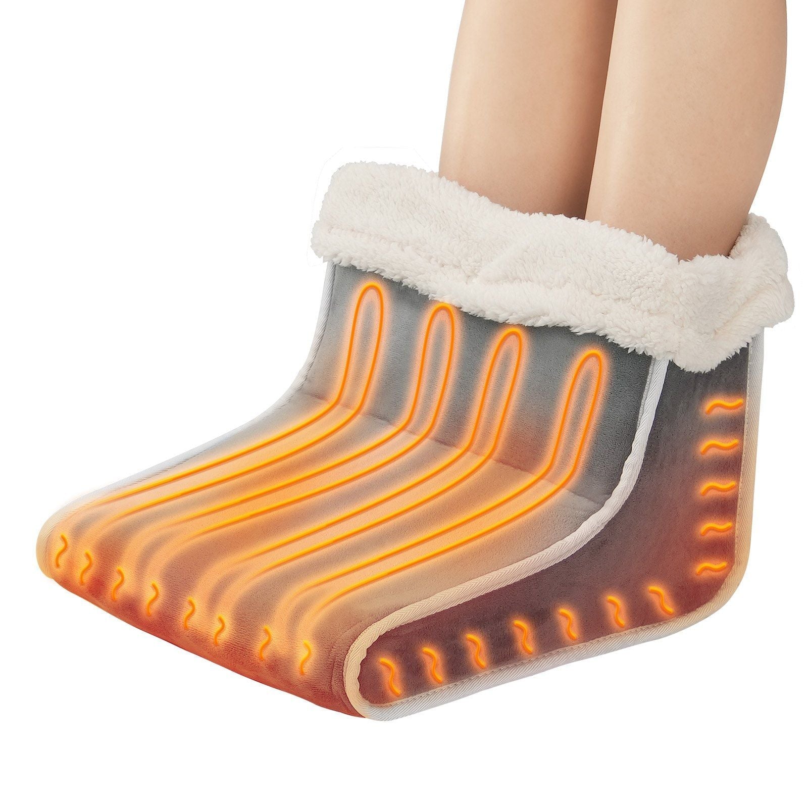 VEVOR Electric Foot Warmer 6-Level Heating Slippers Feet Warmer
