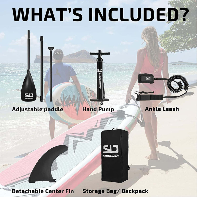 Inflatable Stand Up Paddleboard, Premium SUP Accessories - Backpack, PDobaDealsexpress.shopAccessories - Backpack, Paddle, PumpDetails
Details
 
Product description

Package Includes:1 x Inflatable paddle board1 x Hand pump1 x Adjustable floating paddle1 x Removable center fin1 x Coil ankle 