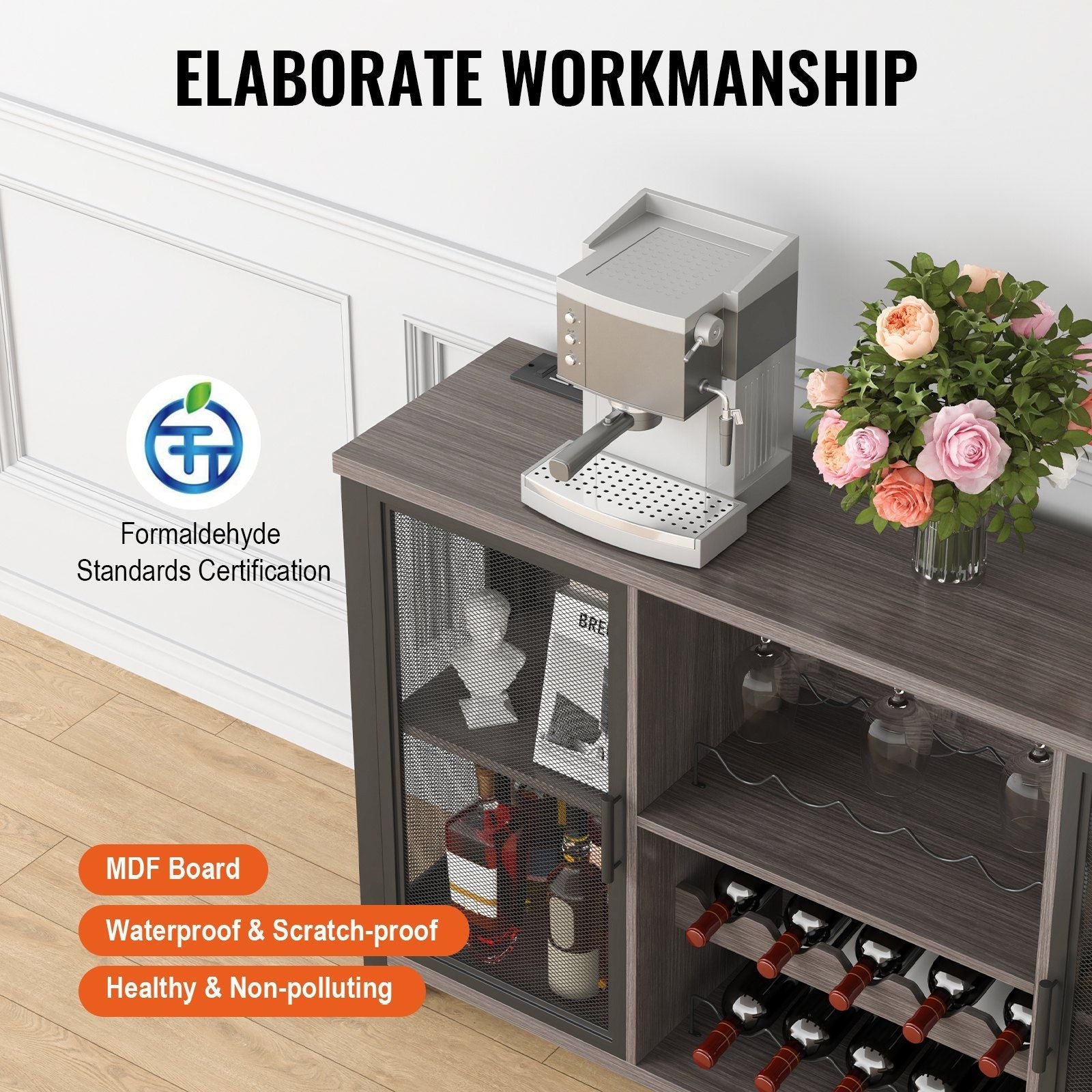 VEVOR 47 Inch Industrial Bar Cabinet, Wine Table for Liquor & Glasses,DobaDealsexpress.shopVEVOR 47 Inch Industrial Bar Cabinet, Wine TableHighlights
More Space for You: Measures 47x15.7x31.5 inches. This industrial bar cabinet can fit in various places and hold up to 222 lbs. That is a lot of weight! I
