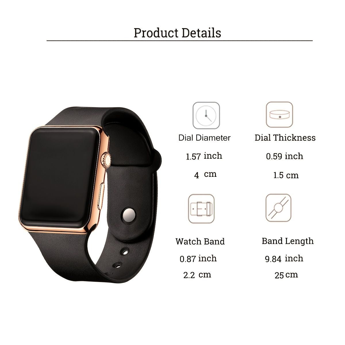 2pcs/set Square Silicone Digital Watch + Crown Bracelet Fancy Women WaDobaDealsexpress.shop2pcs/set Square Silicone Digital Watch + Crown Bracelet Fancy Women Watches Jewelry SophisticatedDetails