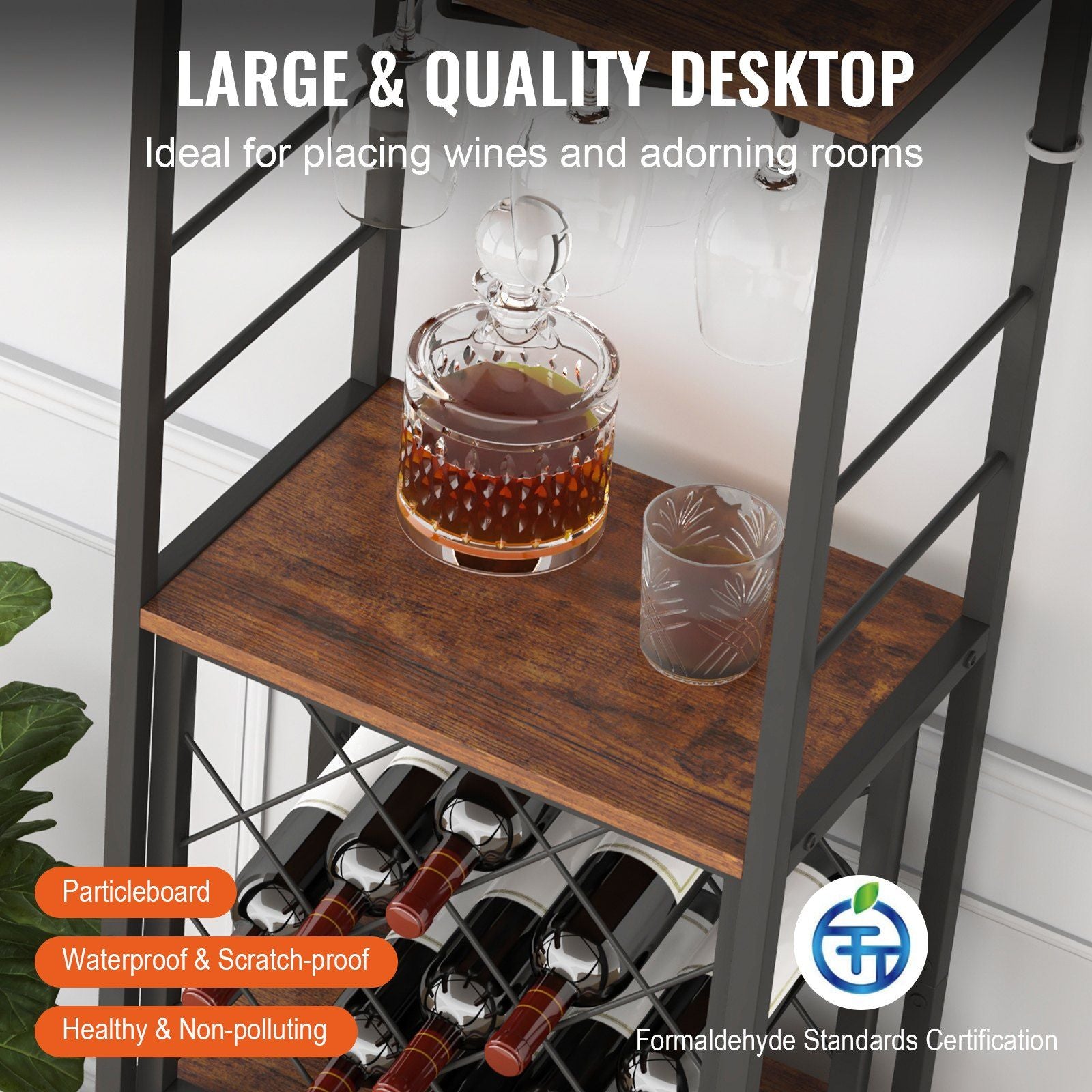 VEVOR 18 Inch Industrial Bar Cabinet, Wine Table for Liquor and GlasseDobaDealsexpress.shopGlass Holder & Wine Rack, Freestanding Farmhouse Wood Coffee Bar CabinetHighlights
More Space for You: Measures 18x12x61 inches. This industrial bar cabinet can fit in various places and hold up to 230 lbs. That is a lot of weight! It ha