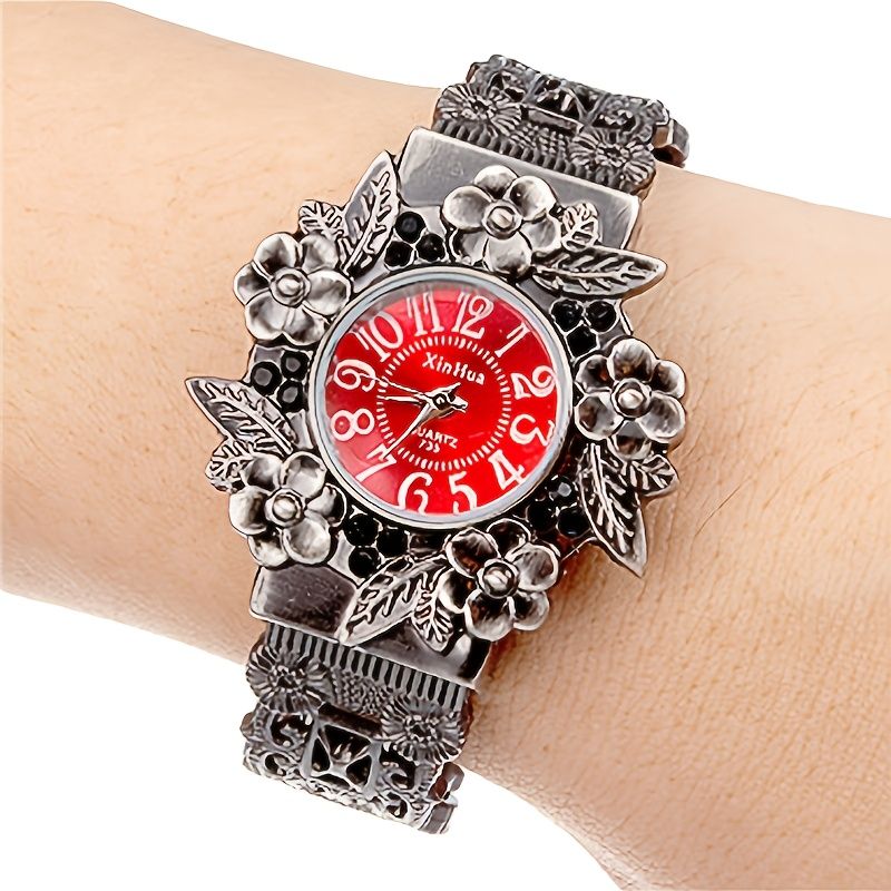Vintage Ladies Bracelet Watch Pattern 3D Engraved Skeleton Quartz WatcDobaDealsexpress.shopVintage Ladies Bracelet Watch Pattern 3D Engraved Skeleton Quartz Watch Fancy Women Watches Jewelry SophisticatedDetails