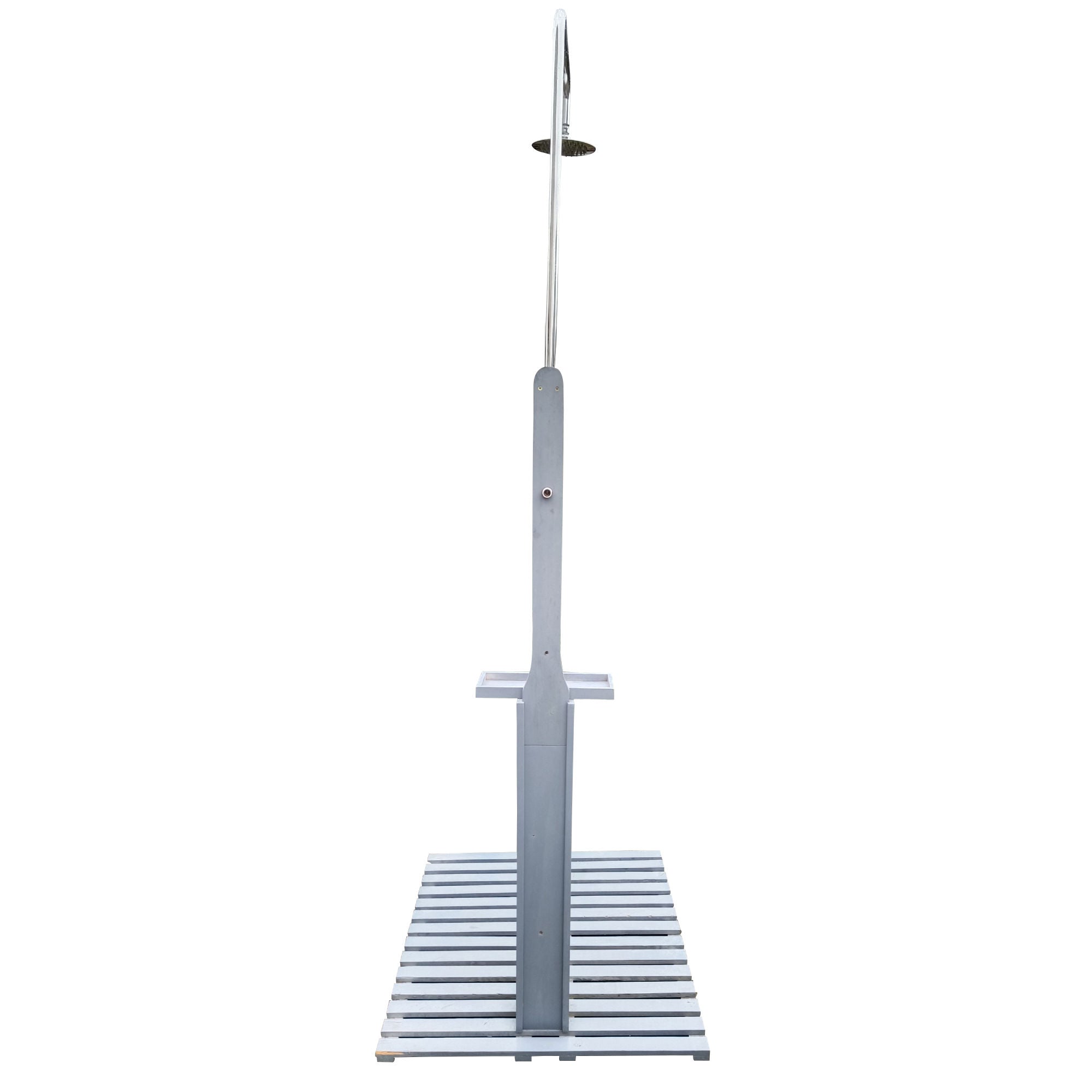 Outdoor Garden Pool Shower with Chassis Board, for Swimming Pool, PatiDobaDealsexpress.shopOutdoor Garden Pool ShowerSpecification
Main Color:Gray
Main Material:Solid Wood
Details
Product Features:
The wooden garden shower is ideal to provide cool in backyard, camping or after outd