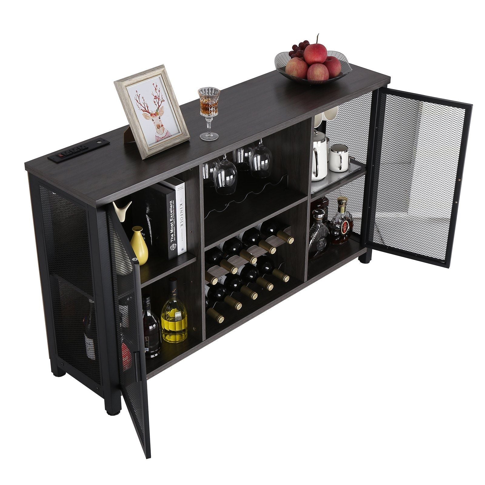VEVOR 47 Inch Industrial Bar Cabinet, Wine Table for Liquor & Glasses,DobaDealsexpress.shopVEVOR 47 Inch Industrial Bar Cabinet, Wine TableHighlights
More Space for You: Measures 47x15.7x31.5 inches. This industrial bar cabinet can fit in various places and hold up to 222 lbs. That is a lot of weight! I