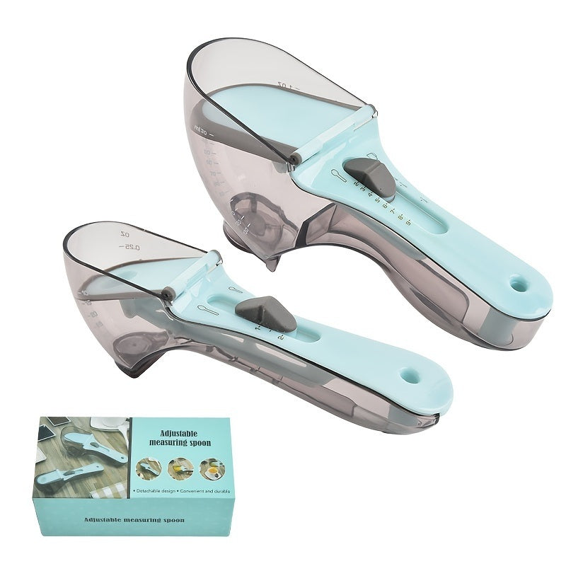 2pcs Adjustable Measuring Cups And Spoons; Plastic Scoop Measuring CupDobaDealsexpress.shopSpoons; Plastic Scoop Measuring CupDetails