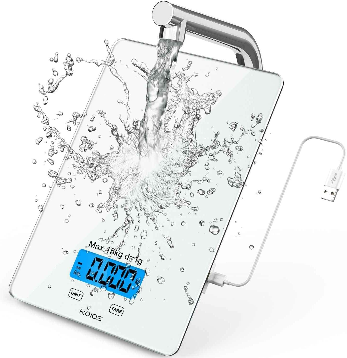 KOIOS USB Rechargeable Food Scale, 33lb/15Kg Kitchen Scale Digital WeiDobaDealsexpress.shopKOIOS USB Rechargeable Food Scale, 33lb/15Kg Kitchen Scale Digital Weight GramsHighlights
RECHARGEABLE &amp; ENERGY-SAVING: KOIOS food scale uses rechargeables which are extremely efficient in lowering carbon impact. Once fully charged, the ene