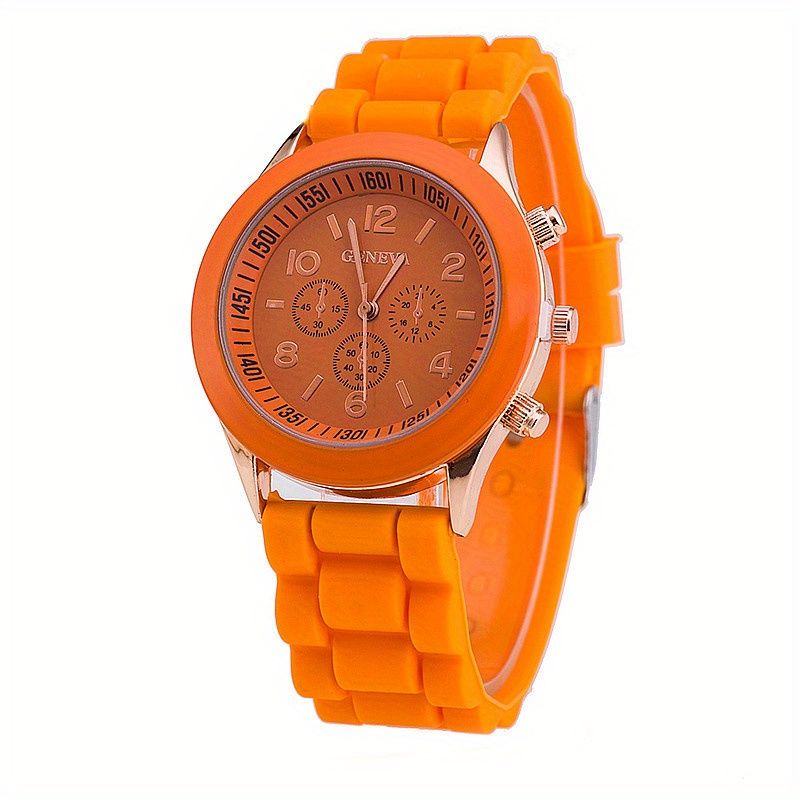 Simple Silicone Casual Quartz Watch Women Crystal Silicone Watches Wrist Watch