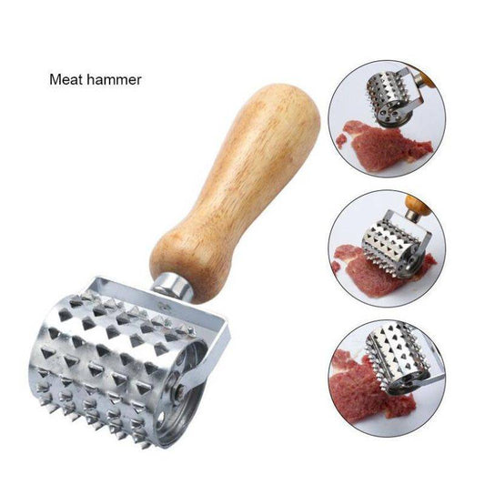 Rolling Meat Tenderizer Stainless Steel Handheld Meat Rolling Hammer fDobaDealsexpress.shopRolling Meat Tenderizer Stainless Steel Handheld Meat Rolling HammerHighlights
SAFE AND PRACTICAL : Wooden handle, smooth surface, effectively protect your hands from scratches. Safe and practical, can make a nice dinner for your fam