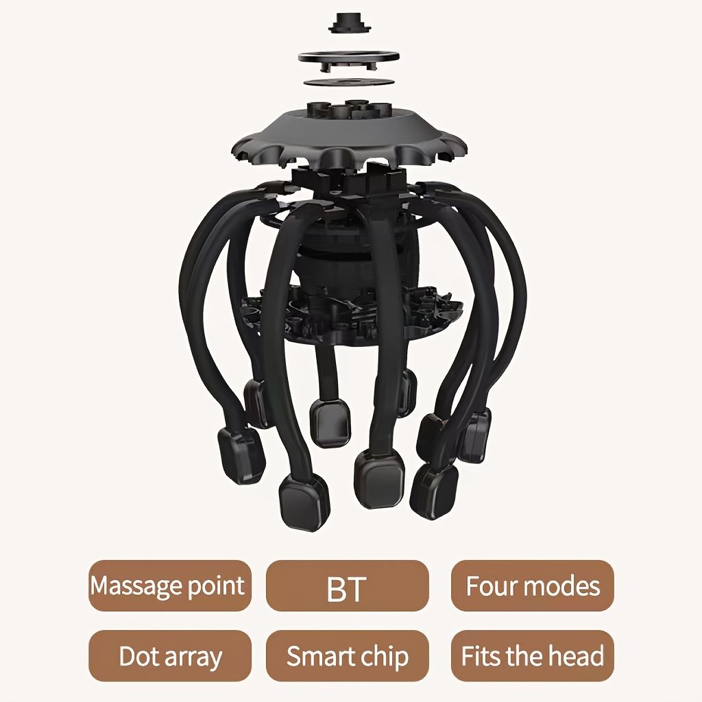 Electric Head Massager Octopus Scalp Massager