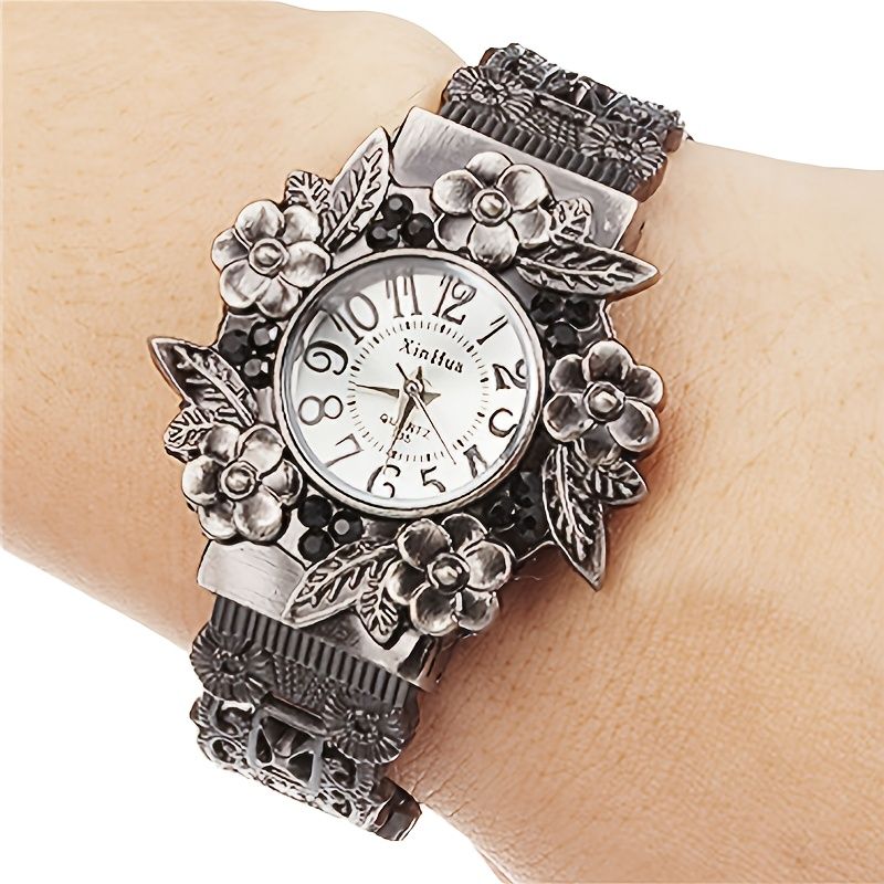 Vintage Ladies Bracelet Watch Pattern 3D Engraved Skeleton Quartz WatcDobaDealsexpress.shopVintage Ladies Bracelet Watch Pattern 3D Engraved Skeleton Quartz Watch Fancy Women Watches Jewelry SophisticatedDetails