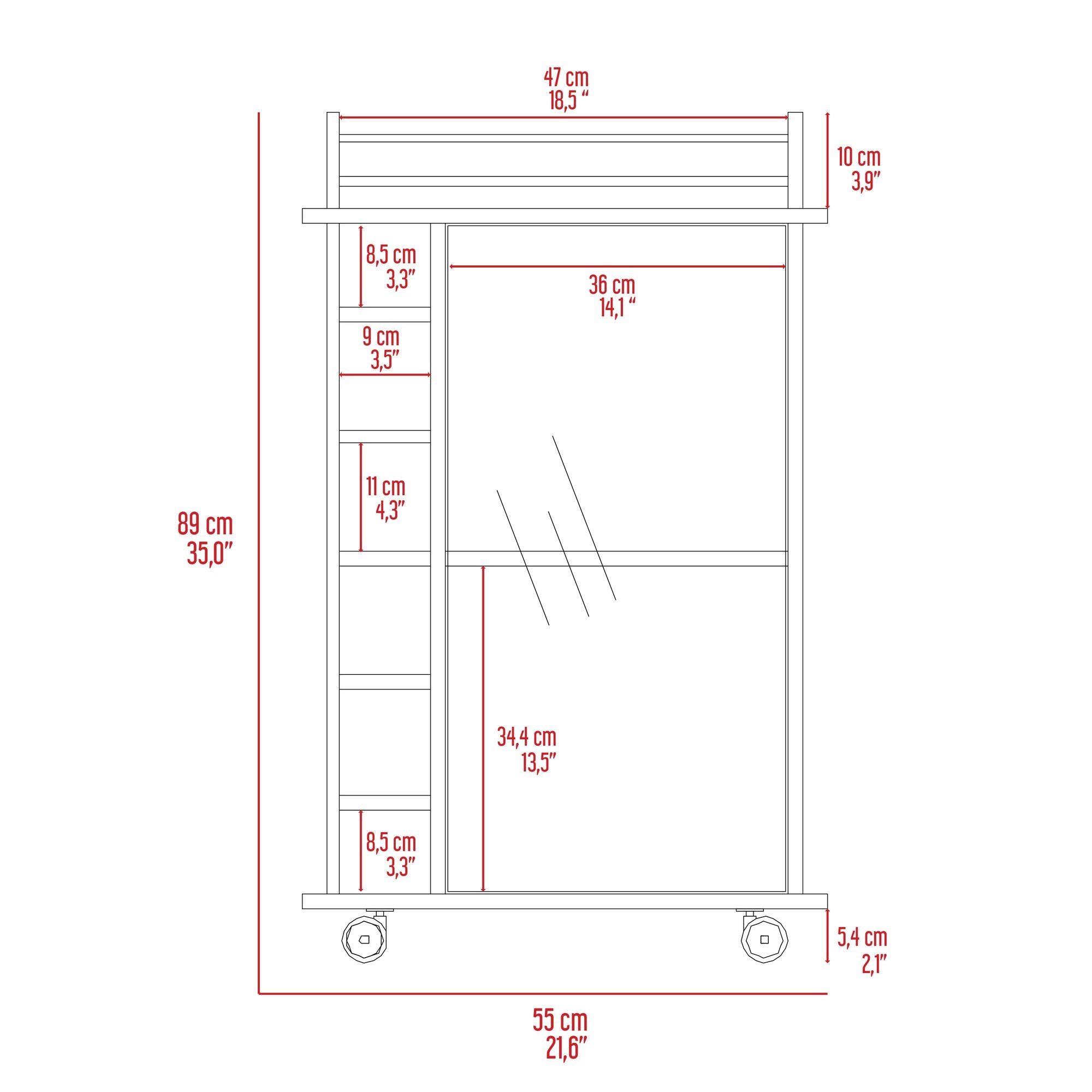 Vegas Bar Cart, Two Tier Cabinet With Glass Door, Six Cubbies For LiquDobaDealsexpress.shopVegas Bar Cart,Specification
Cabinets Type:Mobile Carts
Cabinets Storage Quantity:1-2 Spaces
Main Color:Gray
Wood Tone:Gray
Use Case:Primary Living Space
Cabinets Features:Open Sto
