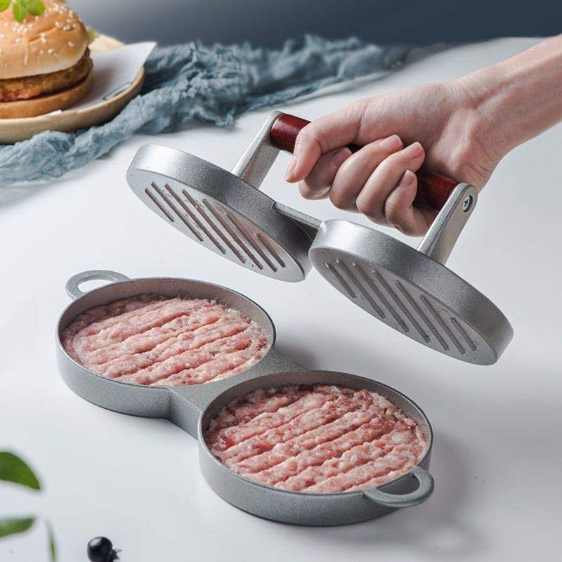 1 Set Of Aluminum Alloy Burger Machine; Round Non-stick Cook Patty BurDobaDealsexpress.shop-stick Cook Patty Burger Meat Beef Barbecue Burger Press; Patty Machine Mold; Kitchen GadgetsDetails
Describe:Product Name: Hamburger Meat PressMaterial: Thickened Aluminum AlloySize: 24*12*8.5CMScope Of Application: Pressed Hamburgers; Meat Patties; Rice Ba