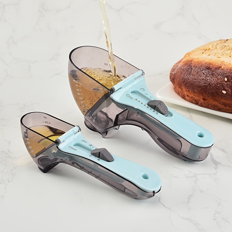 2pcs Adjustable Measuring Cups And Spoons; Plastic Scoop Measuring CupDobaDealsexpress.shopSpoons; Plastic Scoop Measuring CupDetails