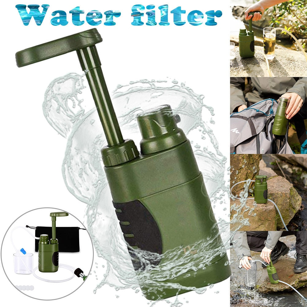 Portable Water PurifierDealsexpress.shopDealsexpress.shopPortable Water PurifierFeatures:1. Four levels of physical filtration for safe outdoor drinking2. Selected ABS material, durable, high-temperature resistance, more practical, and not easy 