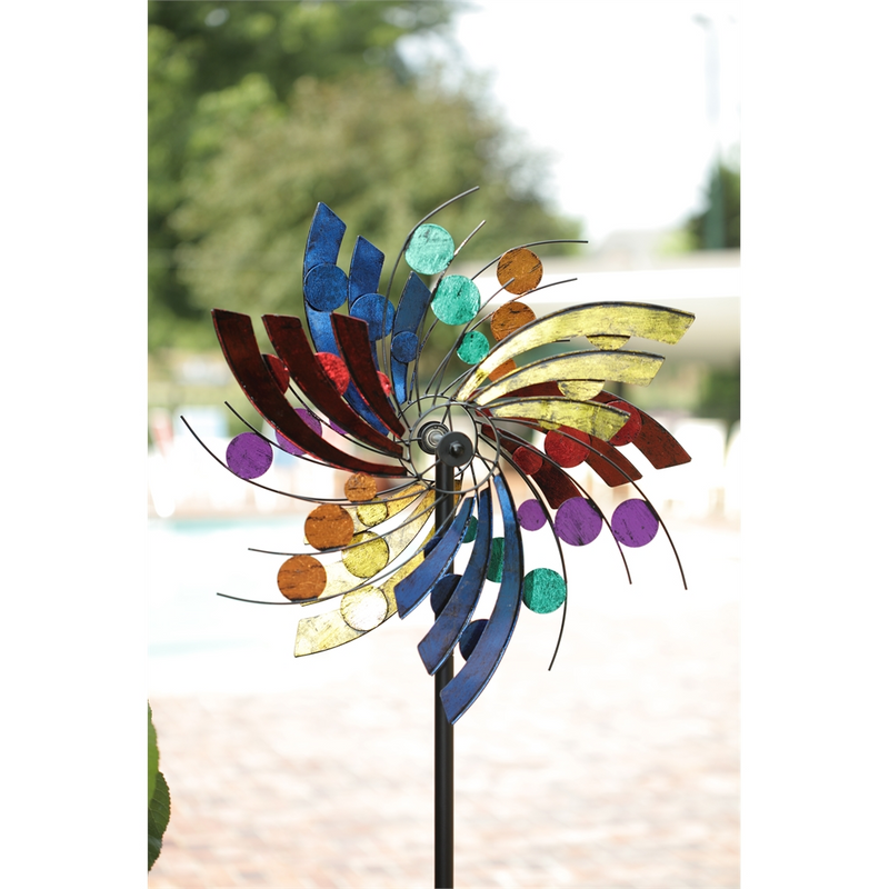 Polka Dot Plume Wind Spinner