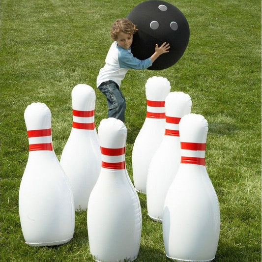 Giant Inflatable Bowling Set for KidsDealsexpress.shopDealsexpress.shopGiant Inflatable Bowling SetSize: 60cm
Material: PVC
Type: Kids Bowling Set for Kids
Feature 1: One Big Ball and 6 Giant Inflatable Bowling Pins
Feature 2: Jumbo Bowling Set Game