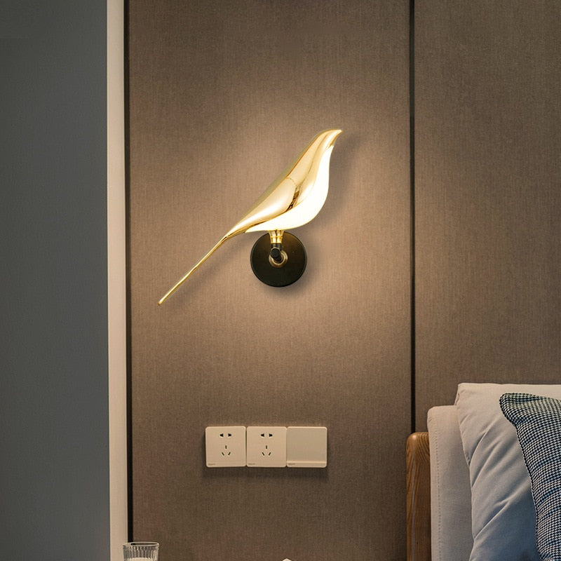Gold Bird LED Wall LightDealsexpress.shopDealsexpress.shopGold Bird LED Wall LightSpecifications:Light Source: LED BulbsFeatures: Indoor Wall LightsInstallation Type: Wall MountedVoltage: 90-260VBody Material: AluminumNote:Due to the different dis